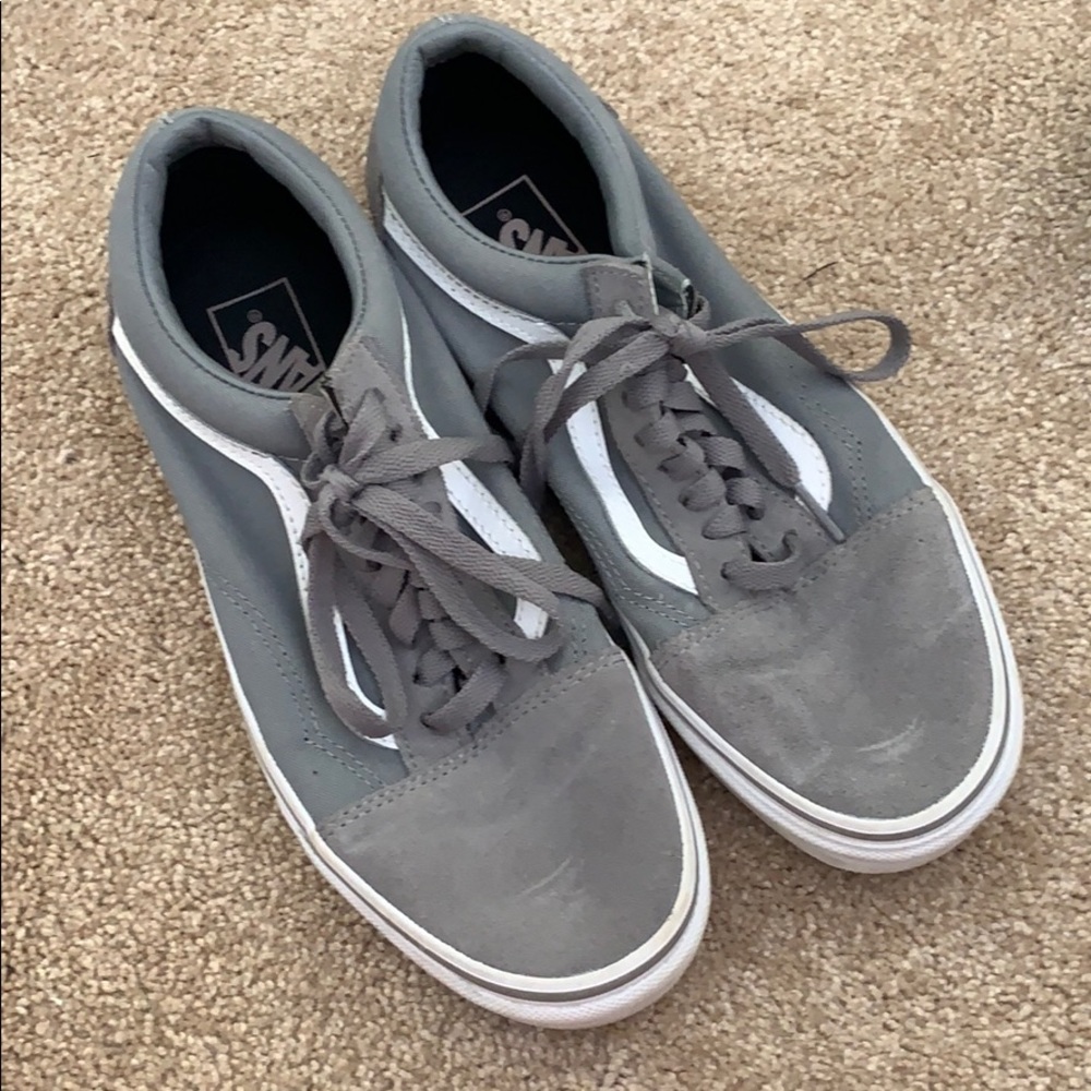 Grey Old Skool Vans (Barely Used) - image 1